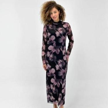 Imagem de Vestido Formitz Midi Tule Manga Longa Feminino-Feminino