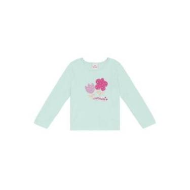 Imagem de Blusa infantil menina floral com strass Brandili-Feminino