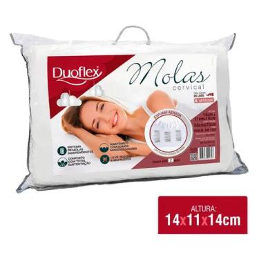 Imagem de Travesseiro molas cervical - 14 cm - 48 x 68 - duoflex
