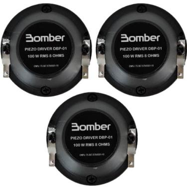 Imagem de Kit 3 Drivers Bomber DBP01 100W RMS 8 Ohms Para Projetos Automotivos P
