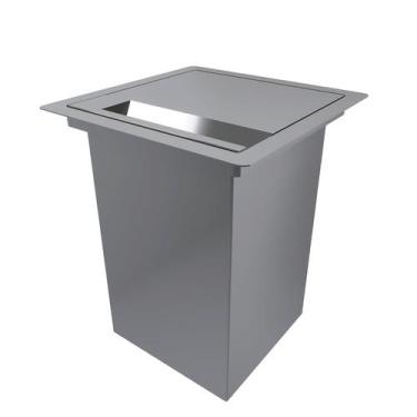 Imagem de Lixeira Gourmet Inox 4L de Embutir, Aço AISI 304 Design Sofisticado pa