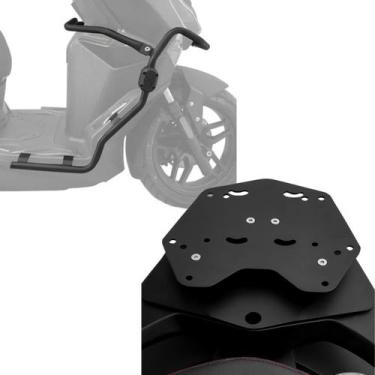 Imagem de Kit Suporte de Bau Protetor Carenagem Dafra Joyride300 2025+ - Scam