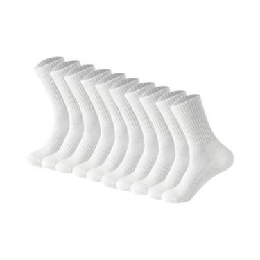 Imagem de Meias Unissex Anti-Odor Respiráveis De Cano Médio 10-20 Pares, Meias E