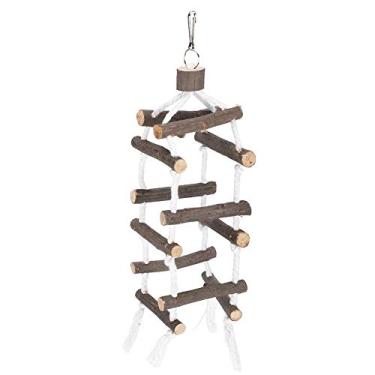 Imagem de Dia dos Namorados PresentAndraw Papagaios Pontes Levadas Papagaios Escadas de Madeira, Três Camadas Escada de Escalada Resistente com Gancho Papagaios Escada de Escalada, Pássaros para Papagaios