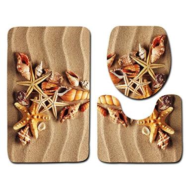 Imagem de 3 Pçs 15 Estilos Conjunto de Tapete de Banho Tapete de Banheiro Tapete Higiênico Antiderrapante Absorvente Mármore Decoração Porta Pé Almofada Memória Espuma, 5