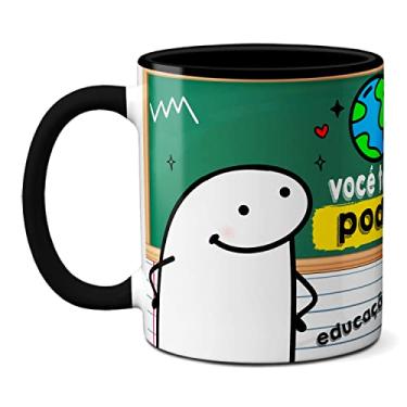 Imagem de Caneca Presente Professor Tem Poder De Mudar O Mundo Flork (Preta)