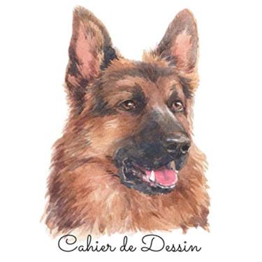 Imagem de Cahier de dessin: 7'' x 10'' | Cahier pour croquis, dessins, aquarelle, peinture | 121 pages blanches | Pour artistes confirmés ou débutants | Chien Berger Allemand |