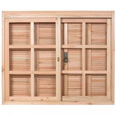 Imagem de Janela 4 Folhas com Caixilhos de Correr para Vidros Quadriculados e Venezianas de Abrir Rondosul