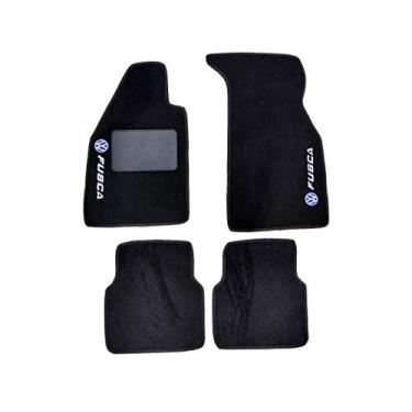 Imagem de Kit Tapete Carpete Volkswagen Fusca 1966 Até 1996 Preto