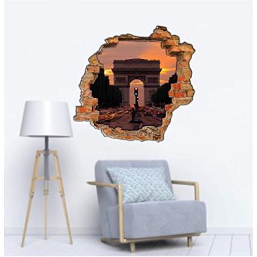 Imagem de Adesivo Buraco de Parede Paris tamanho 55cm x 50cm