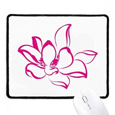 Imagem de Plant Flower Mouse pad rosa flor de lótus tapete de borracha para jogos