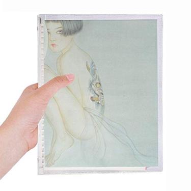 Imagem de Caderno de aquarela estilo chinês Beauty Head com folhas soltas e diário recarregável