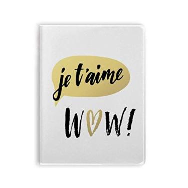 Imagem de Je T'Aime I Love You Capa para caderno Diário capa macia
