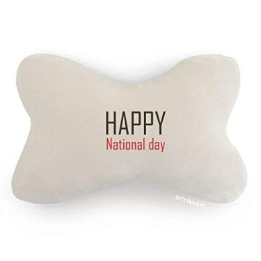 Imagem de DIYthinker Almofada de apoio de cabeça para decoração de pescoço Celebre o Dia Nacional Festival Holiday Car