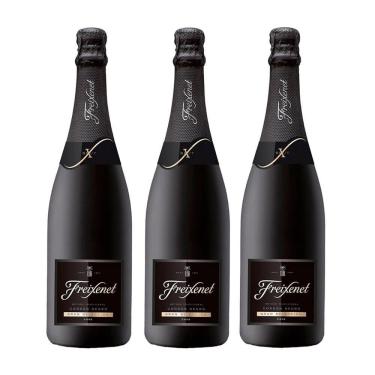 Imagem de Cava Freixenet Cardón Negro Brut 750Ml Kit 03 Unidades