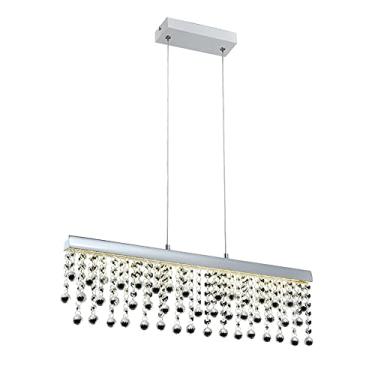 Imagem de Pendente Cristal/Metal Led 12W 4000K 61, 5x10x17 cm, Quality, QPD1277-CR, Cromado