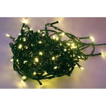 Imagem de Luz de Natal Cordão 100 Lâmpadas Led Warm Fio Verde Externo 10 Mts 127v M/f
