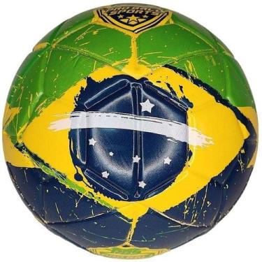 Imagem de Bola De Futebol Brasil Mini Pro Ball Vd/Am/ - Futebol E Magia