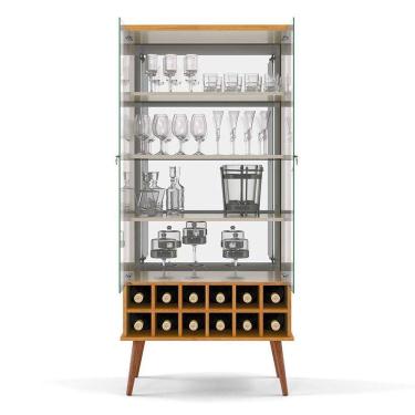 Imagem de cristaleira estela 2 pt cinamomo e off white