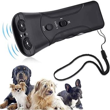 Imagem de Gavigain Ultrasonic Dog Chaser, treinador antilatido de cães com alça ergonômica, treinador portátil de LED para animais de estimação, treinador de cães em casa e ao ar livre, ferramentas de treinamento de animais