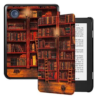 Imagem de Fintie Slimshell Capa para eReader Kobo Clara 2E de 6" / Tolino Shine 4 (versão 2022) – Capa leve de couro PU premium com hibernar/despertar automático, biblioteca
