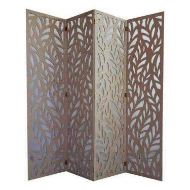 Imagem de Biombo 4 Folhas 172X180cm Mdf Modelo 27 Cru Vazado