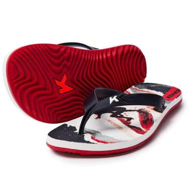 Imagem de Chinelo Kenner Summer Surf Masculino - Preto e Vermelho