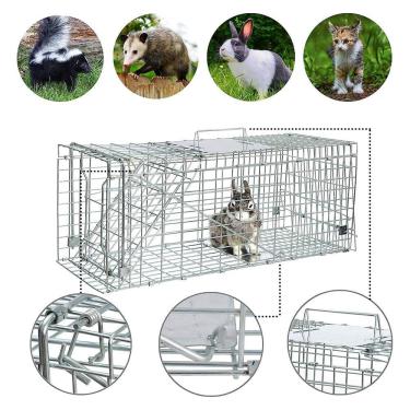 Imagem de Armadilha Gaiola Gatoeira Lorben Grande Captura Resgate Animais Gatos Gambás Lagartos