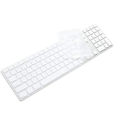 Imagem de Capa de teclado numérica sem fio ProElife 2017 ultra fina de silicone para teclado numérico Bluetooth, Fino, AClear, for Apple Wired Keyboard (MB110LL/B)