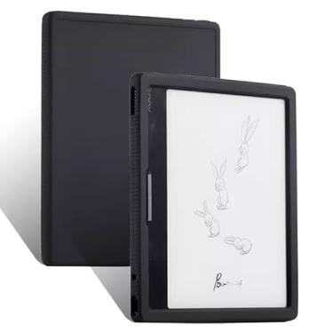 Imagem de INSOLKIDON Capa para tablet BIGME B751C/B751 de 7 polegadas, capa de silicone ultrafina à prova de choque leve (preta)