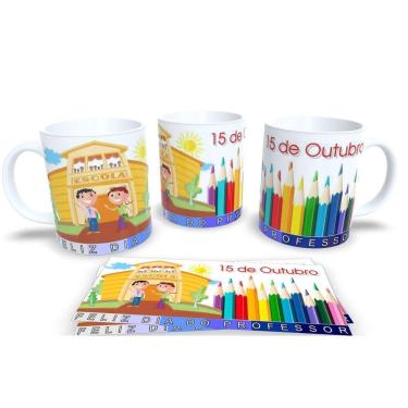 Imagem de Canecas de Porcelana Personalizadas dia dos Professores