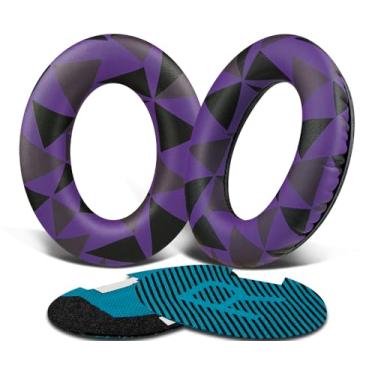 Imagem de SoloWIT Almofadas de substituição para Bose fones de ouvido, para Bose QuietComfort 15 QC15 QC25 QC2 QC35/Ae2 Ae2i Ae2w/SoundTrue & SoundLink Around-Ear & Around-Ear II - Roxo Preto