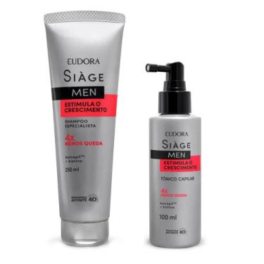 Imagem de Kit Eudora Siàge Men Shampoo + Tônico Capilar Estimula O Crescimento