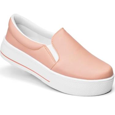 Imagem de Tenis Lumiss Feminino Casual Sapatenis Confort IT (38, Sintético nude)