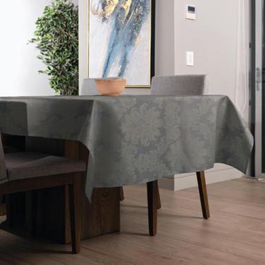 Imagem de Toalha de Mesa Jacquard Retangular 2,40m  - MUMUDECOR, 141 GRAFITE