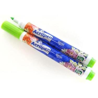 Imagem de Caneta Para Tecido Acrilpen 510 Verde Folha Acrilex