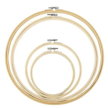 Imagem de Bastidor Bambu Regulador Metal - Bordado e Artesanato - Niel Shop