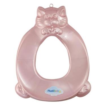 Imagem de Assento Redutor Higiênico De Vaso Infantil Plastibaby - Azul e Rosa - 