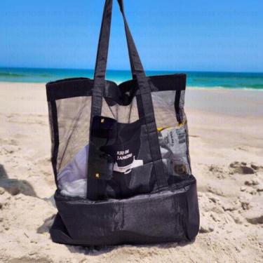 Imagem de Bolsa Praia com Compartimento Térmico Piquinique Piscina - riossport m