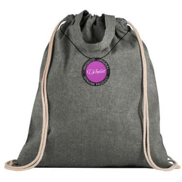 Imagem de Mochila tipo Saco Gym Sack em Algodão Reciclado Trip TopGet, Preto