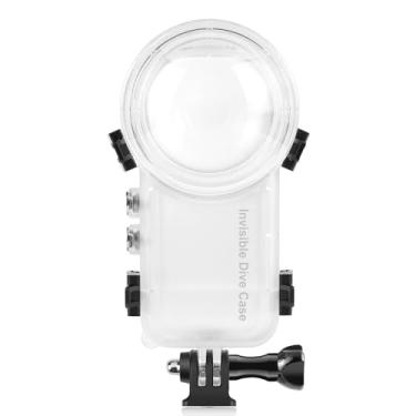Imagem de PULUZ Capa de Mergulho Invisível de 50 M / 164 Pés para Insta360 X3 Capa de Proteção À Prova D'Água Subaquática para Pc Caixas de Fotografia Seladas com Suporte Acessórios para Câmera