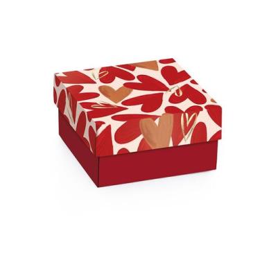 Imagem de Mini Caixa Quadrada com Tampa - Season Love - 10 unidades - Cromus - R