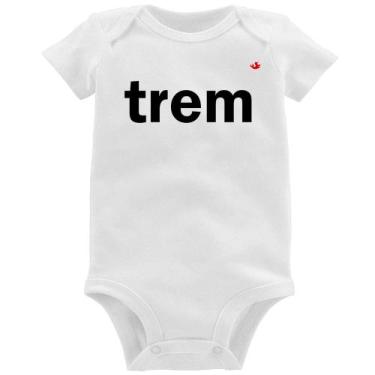 Imagem de Body Bebê Trem - Foca na Moda, Branco, P