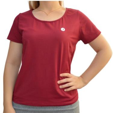 Imagem de Blusa Fitness Feminina Dryfit Poliamida Uv 50+ Gola Redonda Fresquinha