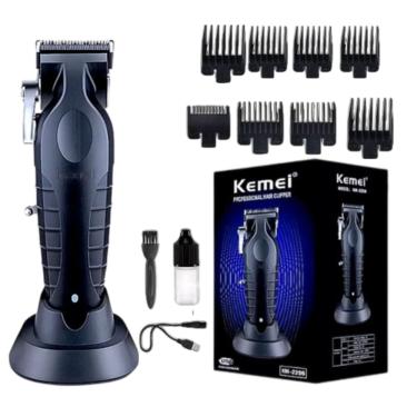Imagem de Máquina Cortar Cabelo Profissional 5w Sem Fio Kemei KM 2296