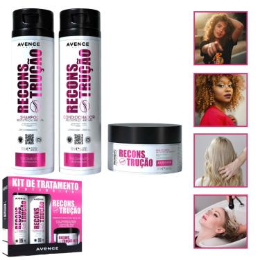 Imagem de Kit Shampoo + Condicionador + Máscara 300gr Reconstrução