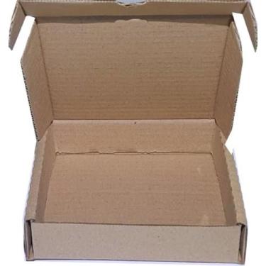 Imagem de 50 Caixas de Papelão 16x14x3 pequena montável para correios sedex - Po