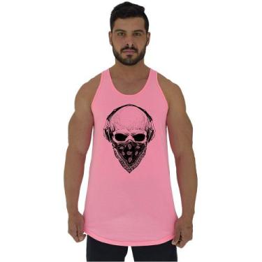 Imagem de Regata Longline Estampada Masculina MXD Conceito Caveira Gangster, EG,
