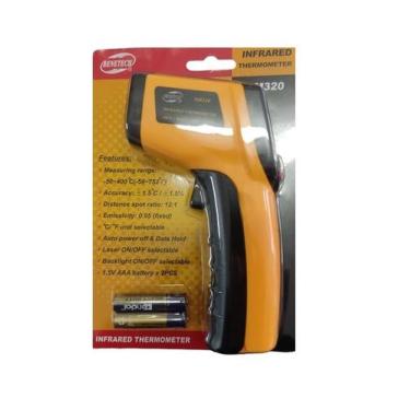 Imagem de TERMÔMETRO INFRAVERMELHO DIGITAL INDUSTRIAL -32C a 360C - Benetech