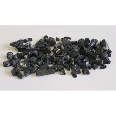 Imagem de 200 gr Canudos Turmalina Negra Pedra Natural para proteção - Cristaisd